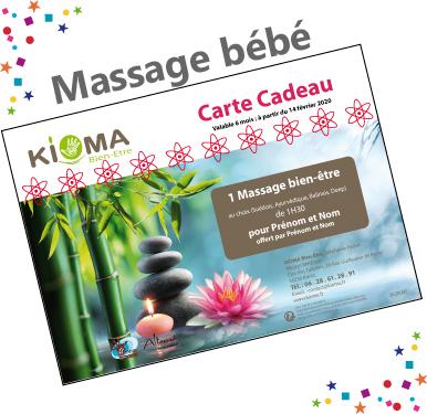 Bon cadeau massage bebe